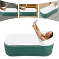 thumbnail image 1 of Inflatable Bathtub Hot Water Bath Spa Adult Bath Tub W/ Electric Air Bump Green, 1 of 16