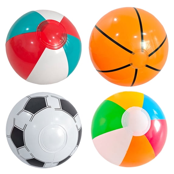 Inflatable Beach Ball Lightweight PVC Material Classic Panel Design for Outdoor Pool Party Water Activities Games