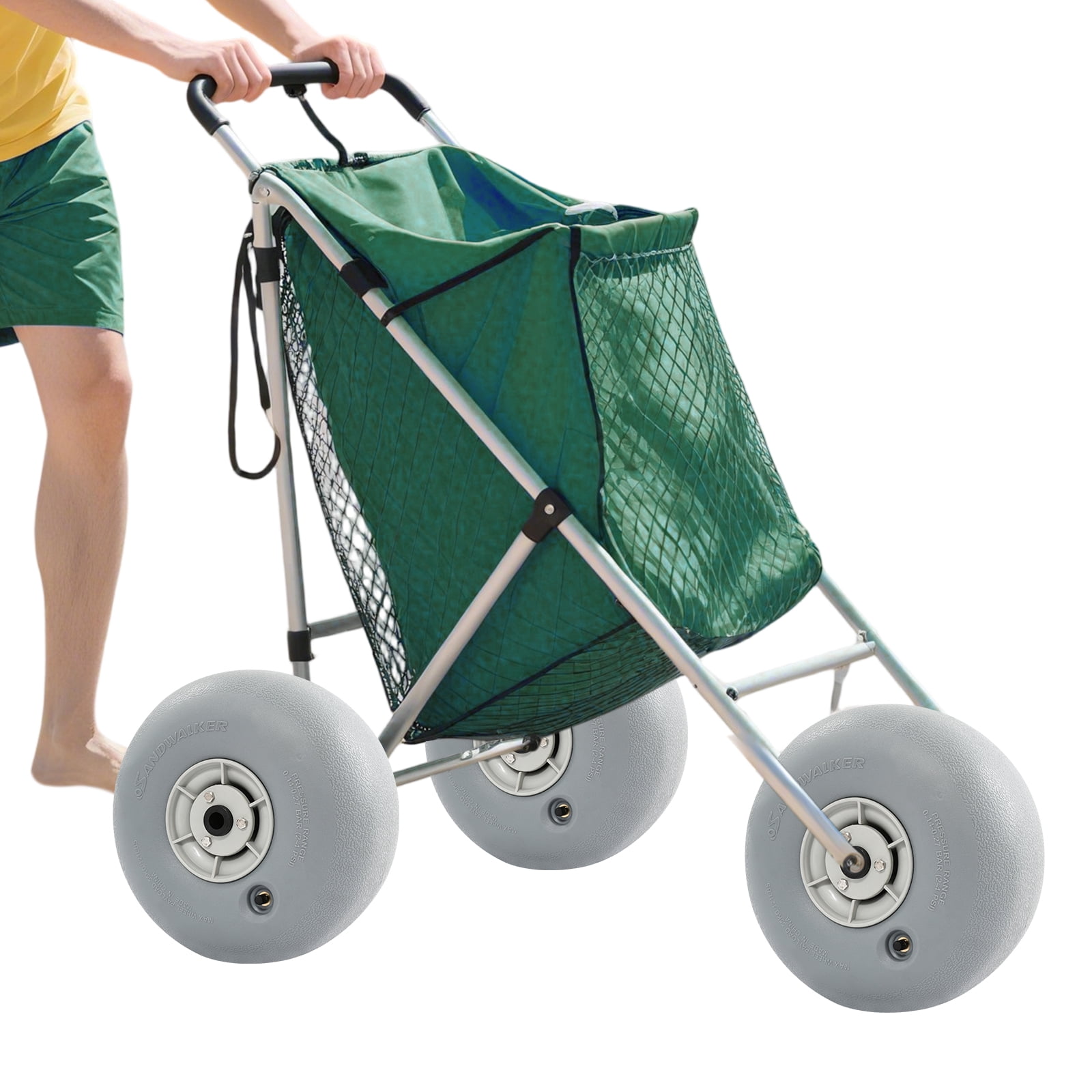Inflatable Beach Wheels Set of 2 12 x 6 in Sand Tires for Beach Cart, Kayak Cart, Fishing Cart, Garden Cart,
