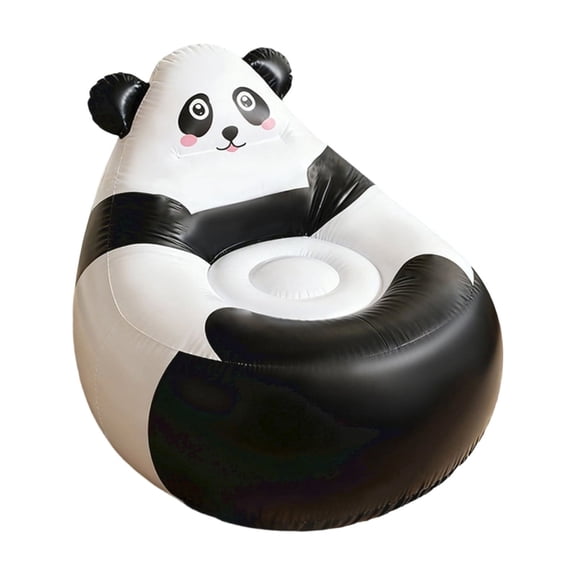 Inflatable Bean Bag Chair Sofa, Cute Animal Panda Chair Easy Setup&Comfy, Portable Blow up Air Lounge Chairs Furniture Couch for Camping Movie Night,Patio,Garden,Beach,Outdoor Indoor