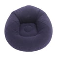 thumbnail image 1 of Inflatable Beanless Bag Lounge Chair - Corduroy Textured Flocking Blow Up Chair for Adults, Portable Folding Sofa for Indoor Outdoor Use, 1 of 5
