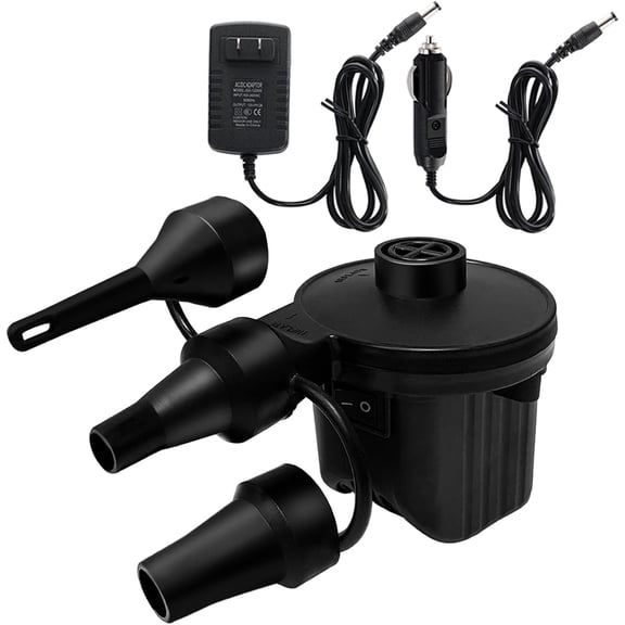 Inflatable Bed Pump, Electric Air Pump(100 Gallon/Min) for Air Mattress Beds, Inflatable Swimming Pools, Swimming Ring(AC110-240V/DC12V)