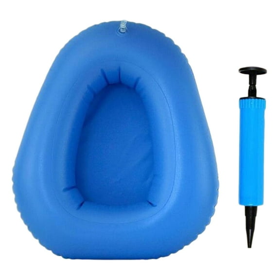 Inflatable Bedpan Washable Toilet Air Inflation Bedpan for Household Elderly
