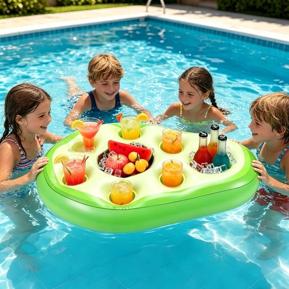 Inflatable Beverage Cooler Party Drink Ice Bucket, Portable Inflatable Beverage Tub for Beer Wine Soda Cooling Storage, Quick Inflation Party Cooler for BBQ Birthday Pool Wedding Outdoor Events