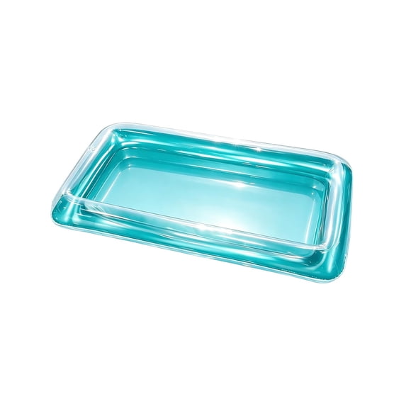 Inflatable Beverage Cooler for Outdoor Parties | Durable PVC Pool Float for Drinks and Fruit | 49.6x25.6in Water Entertainment Accessory