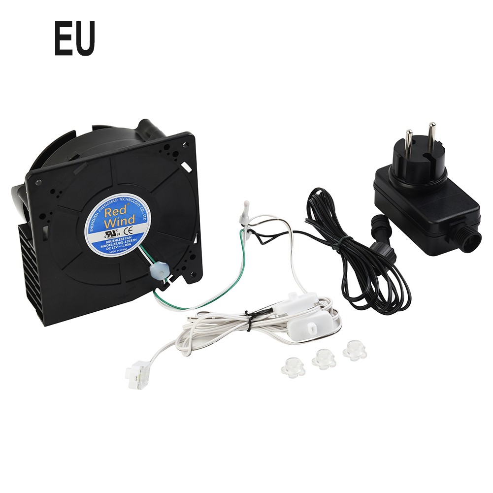 Inflatable Blower Replacement, 12V 1.0A Fan Blower Motor with 3 LED Lig