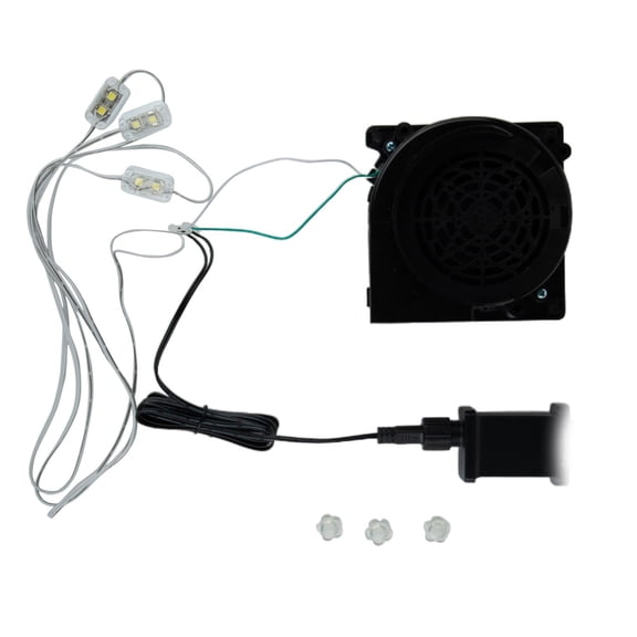 Inflatable Blower Replacement, 12V 1.0A Fan Blower Motor with 3 LED Lig