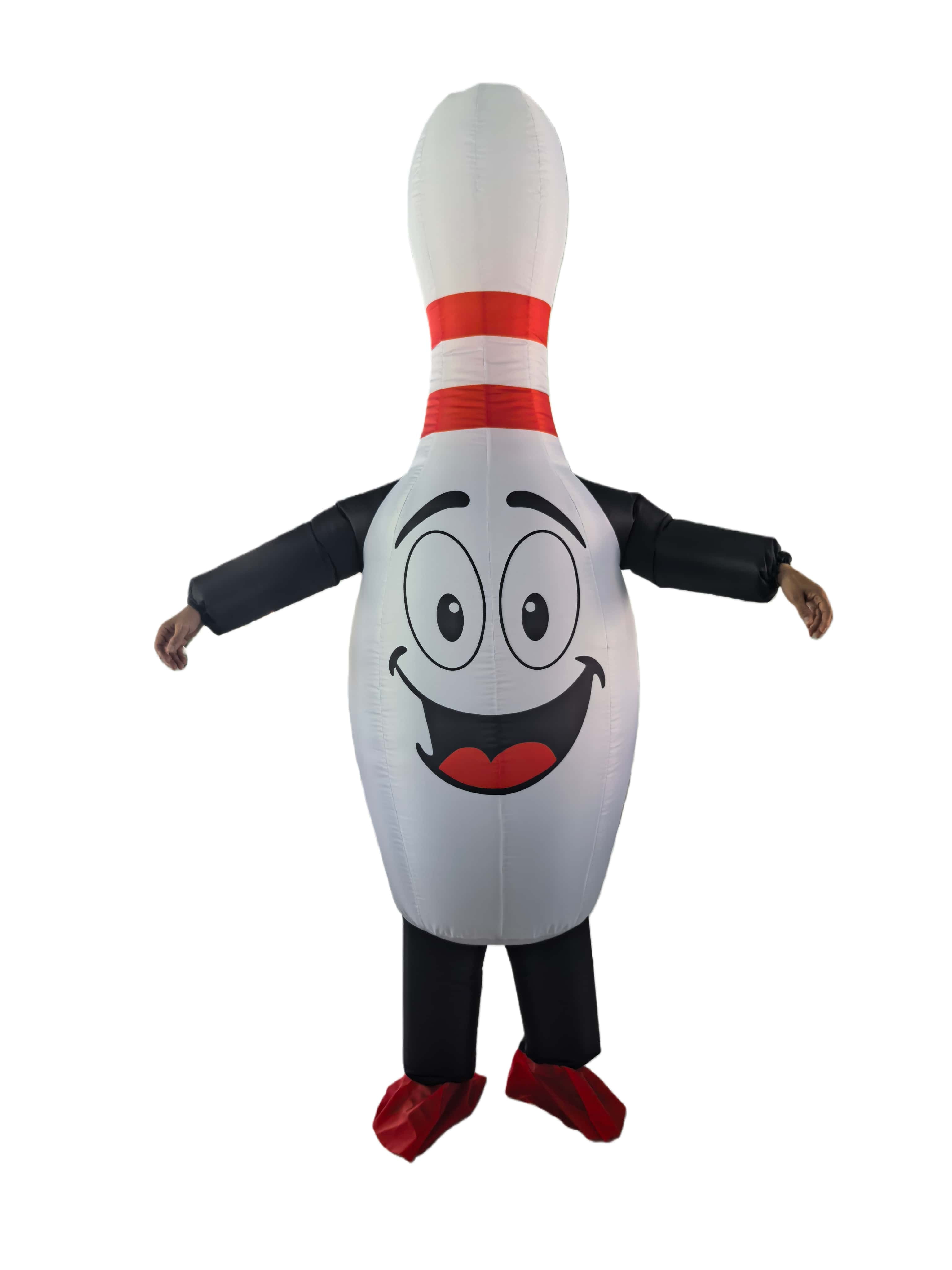 Inflatable Blowing Pin Mascot Costume Halloween Blowing Bowl Cosplay ...