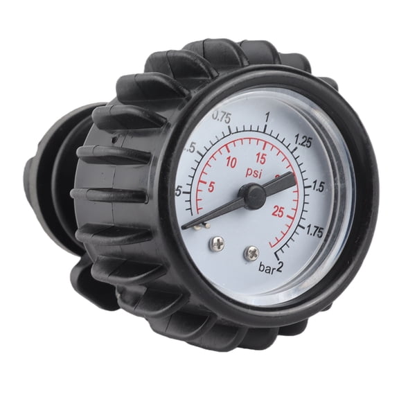 Inflatable Boat 30PSI Air Pressure Gauge Measurement Tool for Kayak, Dinghy, and Raft Accessories - Black