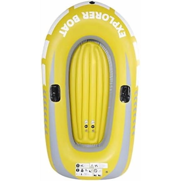 Inflatable Boat for Adults, Heavy Duty PVC Inflatable Kayak Canoe, 2 Person Rowing Air Boat Fishing Drifting Diving Tool for Surfing Traveling$$Watercraft