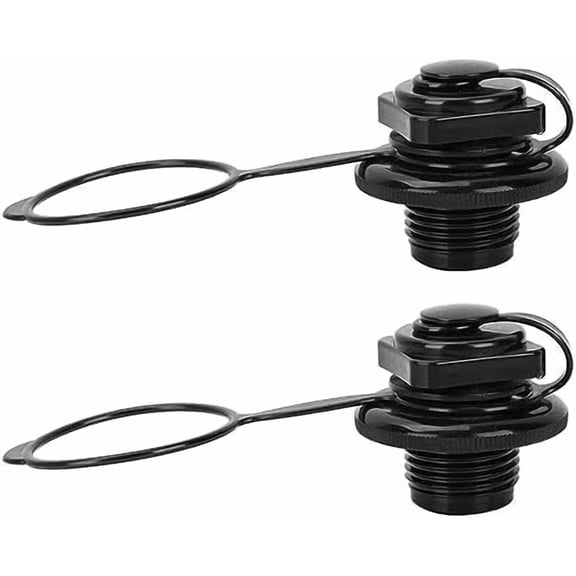 Inflatable Boat Air Valve,2PCS Inflatable Boat Replacement Caps Boat Spiral Air Plugs 0ne-Way Inflation Replacement for Inflatable Raft Boat Kayak(24mm)