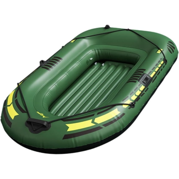 Inflatable BoatPVC Two Person Kayak | Thickened Portable Raft Fishing Folding Rubber Boat | Stable Watercraft For Rafting Fishing Lake Trips Family Outdoor Adventure And Daily Water Re