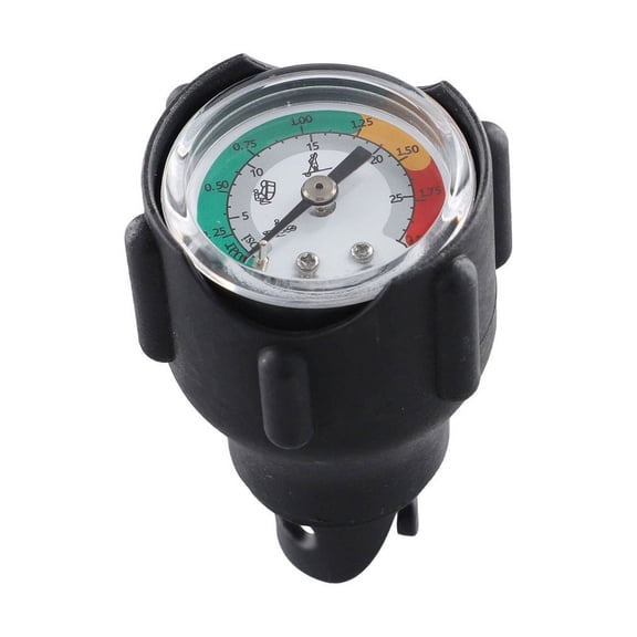 Inflatable Boat Pressure Gauge 30 PSI/2 Bar Dual Scale Air Meter for Surfboard Rubber Boat Raft Paddle Board for Camping Outdoor Sports