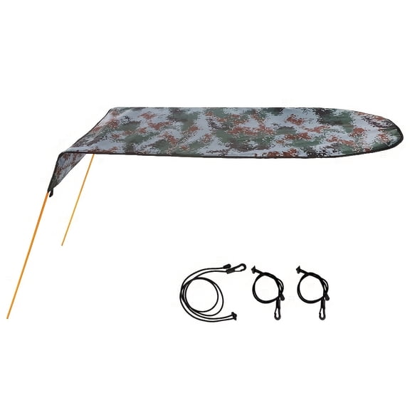 Inflatable Boat Sunshade Canopy, Air Cushion Kayak Raft Fishing Marine Sun Shade Cover, Portable Waterproof Boat Top for Fishing Kayaks Inflatable Vessels