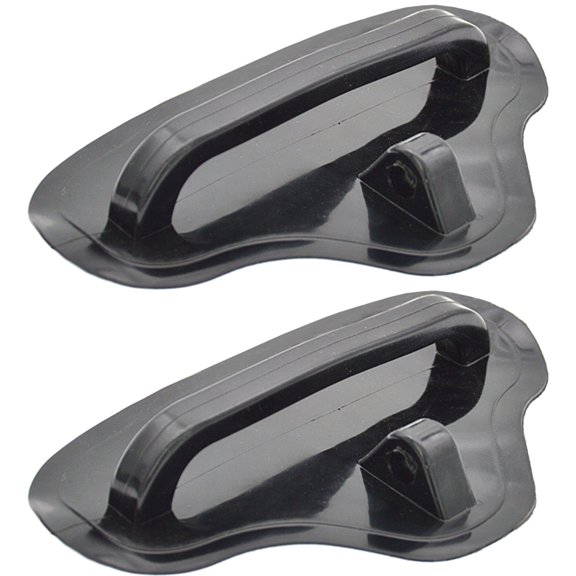 Inflatable Boat Tow Buckle Handle for Kayak for Canoe Raft, PVC Towing Grip for Safety Rope Hole, Black Triangle Handle for Rubber Boats Docking and Pulling, 2 Pack