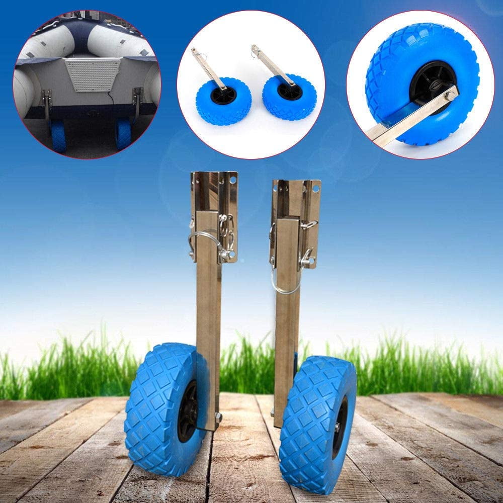 Inflatable Boat Transom Launching Wheels Dolly Boat Trailers Launching