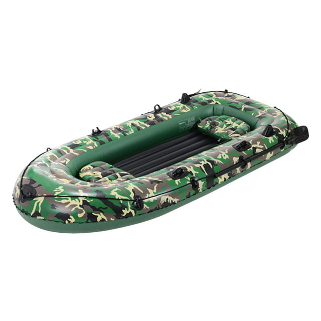 Inflatable Boat for Adults, 4 Person Inflatable Touring Kayak, Portable Fishing Kayak Raft with Paddles Hand Pump and Repair Patch
