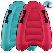 Inflatable Boogy Boards for Beach Travel Toys, 30” Slip Slide Body Surfing Board with Handles, Lightweight Swimming Floating Aid Mat Learn to Swim,Summer Fun Water Pool Game Toys for Kids 4,8,12 Ages