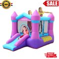 thumbnail image 1 of Inflatable Bounce House for Kids, Princess Bounce Castle, Little Girls Bouncy Jumper with Blower, Indoor/Outdoor Pink Bouncer House with Double Sewn Beams, 1 of 7