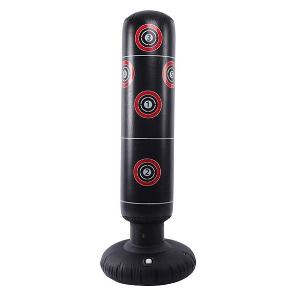 Inflatable Boxing Punching Bag with Target Design Muay Thai Training Sandbag
