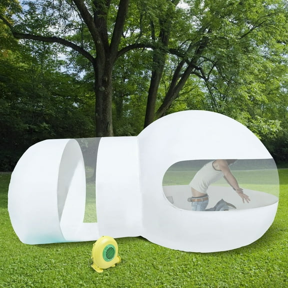 Inflatable Bubble Tent Diy Bubble House Outdoor Camping Tent W/ Air Blower 3m