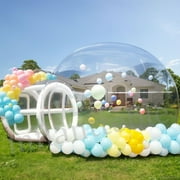 Inflatable Bubble Tent Party House, Outdoor Transparent Igloo Dome Tent with Blower & Pump, Bubble Clear Dome Inflatable House, Clear Dome Balloon Garden Tent for Birthday, Party, Christmas, Wedding