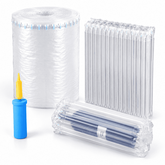 Inflatable Bubble Wrap Roll 12 Inch X165 Feet Airow Column For Packaging Moving Shipping Delivering Bag Wine Bottle Protector Wit