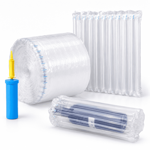 Inflatable Bubble Wrap Roll 8 Inch X165 Feet Airow Column For Packaging Moving Shipping Delivering Bag Wine Bottle Protector With