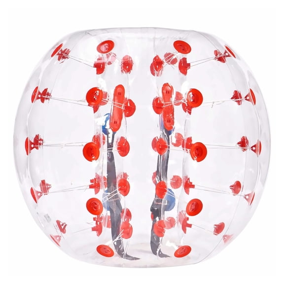 Inflatable Bumper Ball 4FT, Adult Zorb Ball 1-Pack, 0.8mm PVC Sumo Bubble Ball for Outdoor Play, Human Hamster Ball for Teen & Adult Team Games