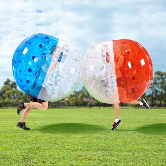 Inflatable Bumper Balls 2-Pack, 5Ft/1.5M Zorb Balls for Teen and Adult, 0.8Mm Pvc Bubble Balls for Outdoor Team Games
