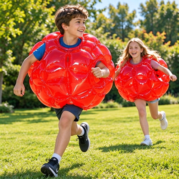 Inflatable Bumper Balls for Kids Giant Zorb Ball Sumo Balls Human Hamster Ball Bubble Balls for Adults Full Body Buddy Outdoor Toys for Kids(Red-1pcs)