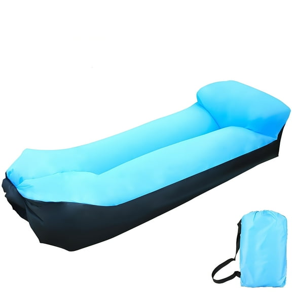 ​​"Inflatable Camping Couch - Quick-Inflate Portable Air Sofa Bed with 440lb Capacity - Lightweight for Beach, Festivals & Travel