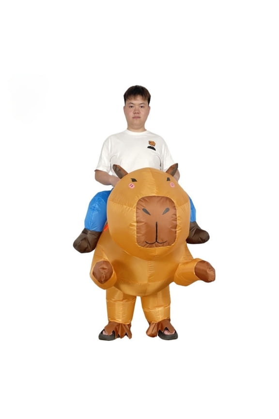 Inflatable Capybara Costume - Fun Inflatable Outfit for Parties & Role-Play, Adult (4.96.2 ft) Inflatable Party Cosplay Costume