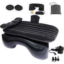 Inflatable Car Air Mattress Back Seat Bed with Air Pump,Portable Thickened Car Travel Camping Sleeping Air Mattress Blow Up Bed for Car Universal SUV