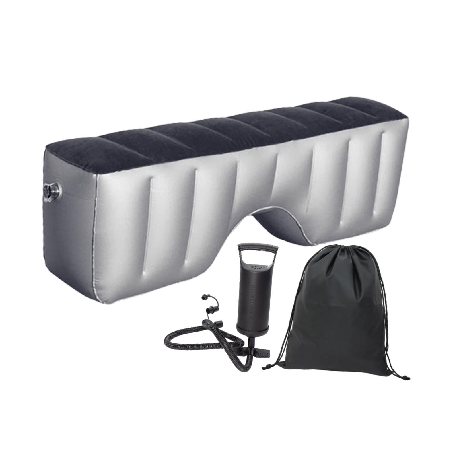 Inflatable Car Air Travel Mattress Back Seat Bed Space Filler Soft Flocked PVC for Road Trip Rest