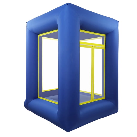 Blue Inflatable Game Booth with 2 Air Blowers, Outdoor Large Inflatable Activity Tent for Event Party Shopping Mall Decoration