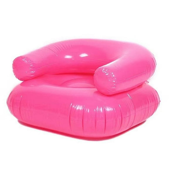 Inflatable Chairs Blow up Chairs – 28/30 Inch Novelty Blow up Couch Seat with Vents, Waterproof PVC Lounger for Beach, Camping, Parties & Home Decor, Camping, Picnics Party Supplies(Blue/Pink)