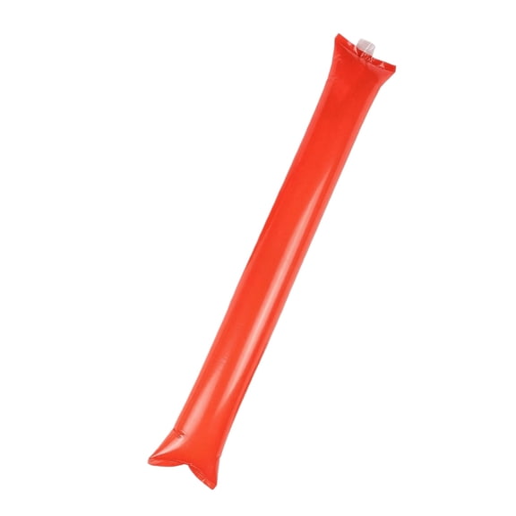 Inflatable Cheer Stick with Blow Pipe Thickened Noise Maker for Concerts Sports Events Pep Rallies and School Spirit Activities Red