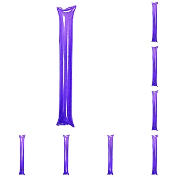 Inflatable Cheering Thunder Sticks Noise Makers, Plastic Clapper Spirit Stick For Sports Events Fans, Cheerleading Supply Boom Stick, Purple