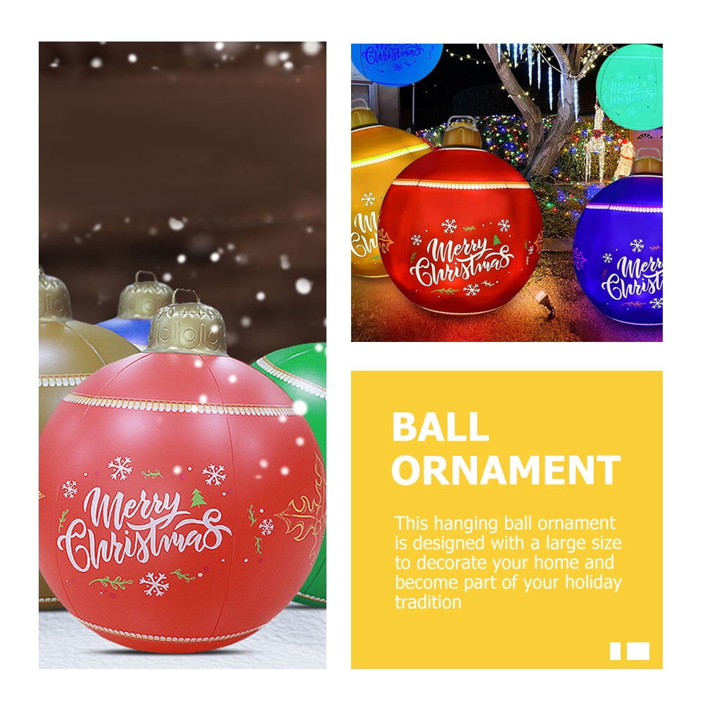 Inflatable Christmas Ball Outdoor Yard Garden Decor Christmas Holiday