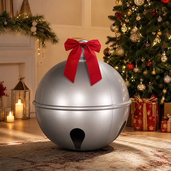 Inflatable Christmas Bell Ball Decoration for Indoor Outdoor Yard ...