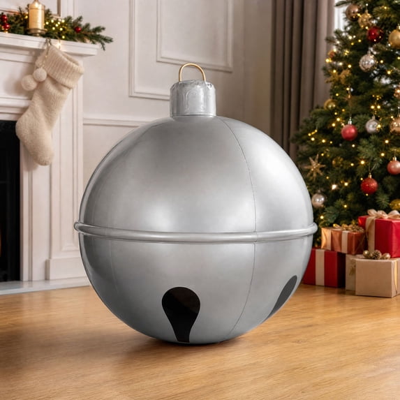Display Decoration Inflatable Christmas Bell Ball, Holiday Yard Decoration Prop for Indoor ...