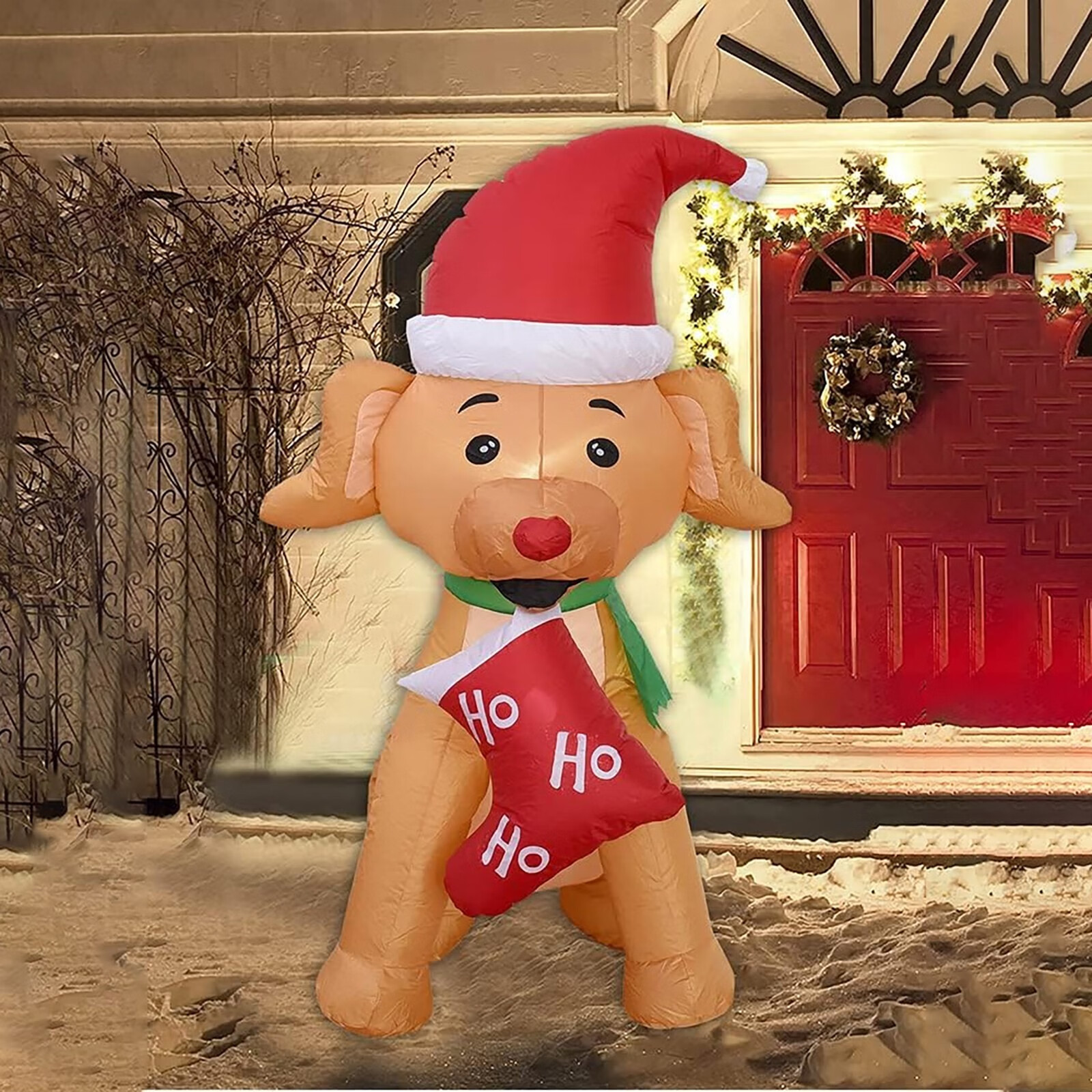 Inflatable Christmas Dog Illuminated Inflatable Garden Inflatable Home