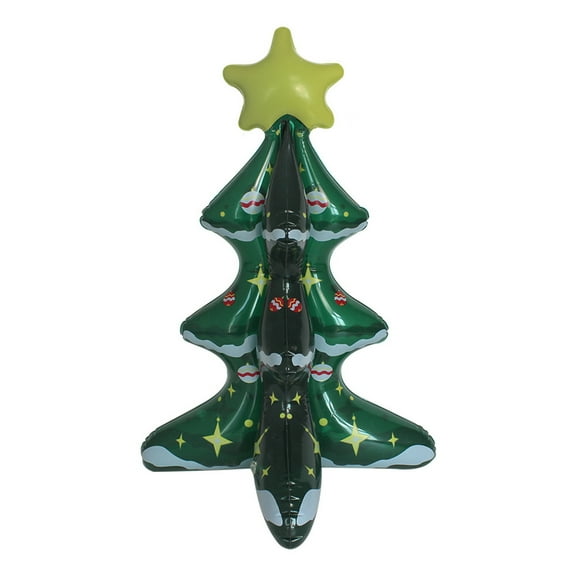 Inflatable Christmas Tree, PVC Holiday Decoration, Portable Multicolor Inflatable Christmas Tree Model for Indoor Outdoor Festival Party, Waterproof Sturdy Durable Design