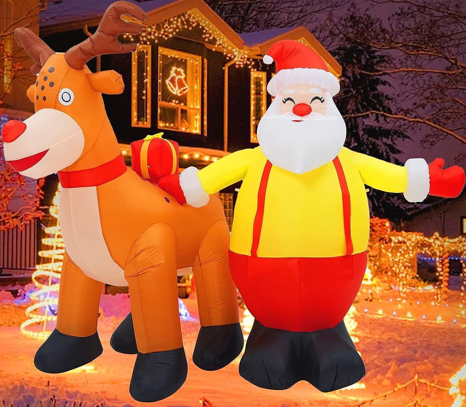 Inflatable Christmas Yard Decorations, Christmas Outdoor Decorations