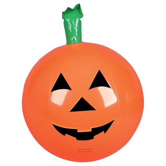 Inflatable Classic Halloween Pumpkin Jack-O-Lantern Beach Ball Prop Decoration