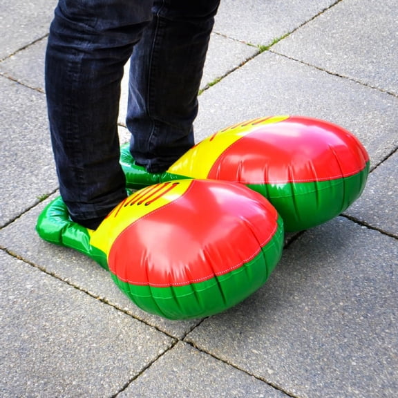 Inflatable Clown Shoes - Pefect for clowing Around in! Circus Costume Prop Gag