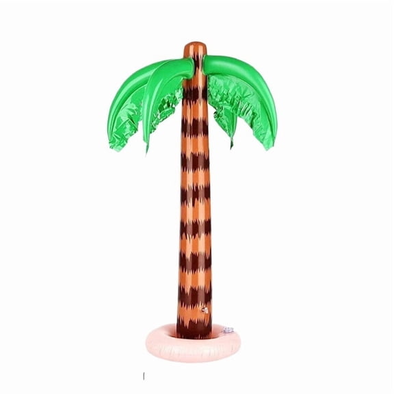 Inflatable Coconut Tree Decoration - Colorful Tropical Party Accessory for Beach Festivals & Summer Gatherings