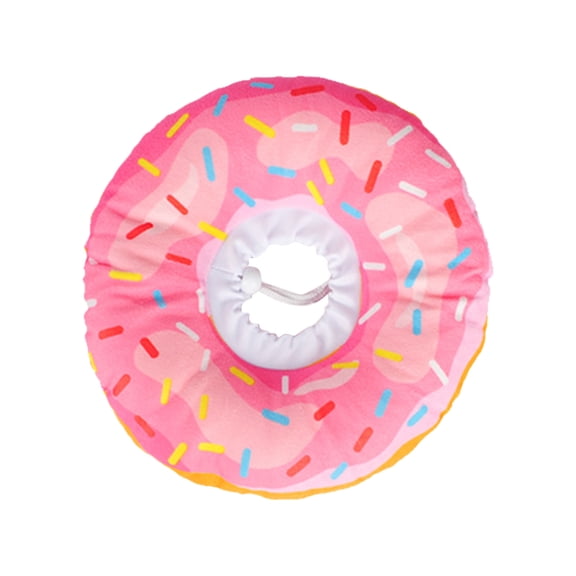 Inflatable Collar for Dogs After Surgery Soft Donut Cone Collar for Dogs Wound Care Post Surgery Pink Pet Protective Collar 1 Pack