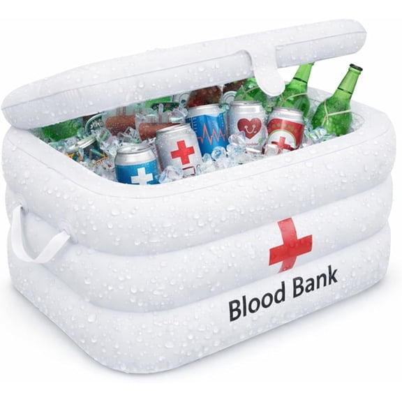 Inflatable Cooler Blood Bank Theme 23 Inches X 11 Inches X 16.5 Inches